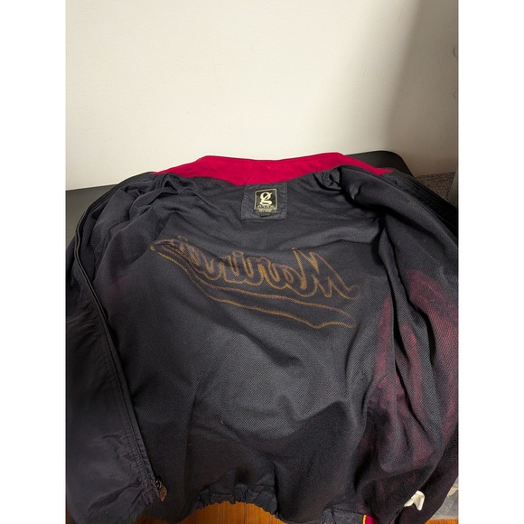 Gear For Sports US Marines Windbreaker Jacket Mens Medium Black Red Full Zip Vtg - Picture 7 of 10